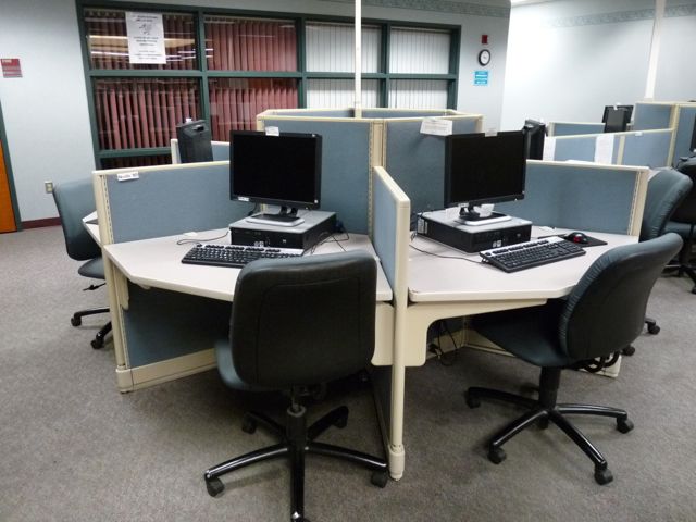 BCC's library included a small number of computers