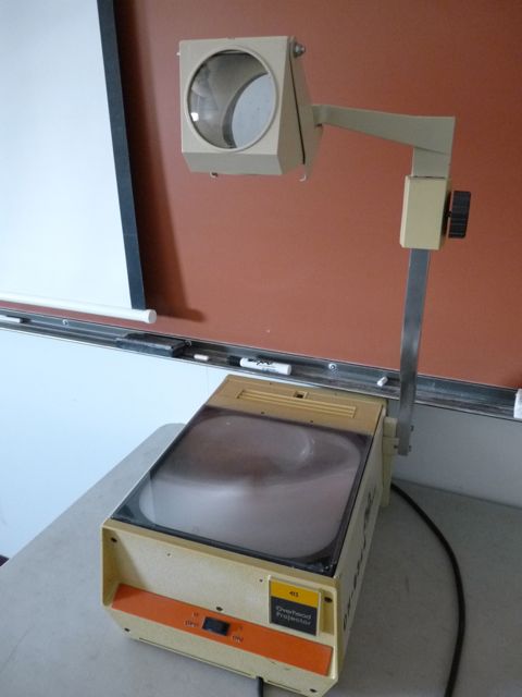 In some classrooms, the most advanced piece of technology was an overhead projector.