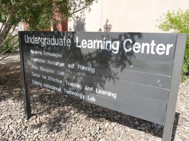Undergraduate Learning Center sign