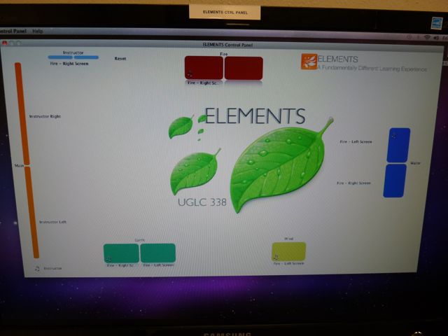 Elements classroom control panel