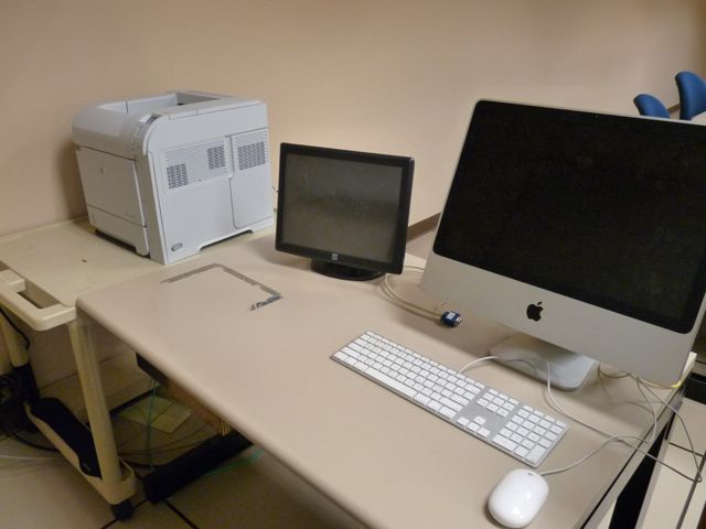 Instructor workstation in computer classroom