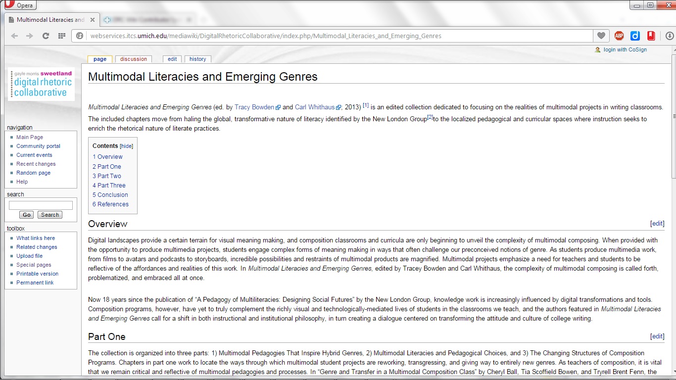 Multimodal Literacies Wiki