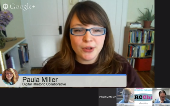 A Screen Capture Image from DRCchat on Air #2 Featuring Paula Miller in the Main Square