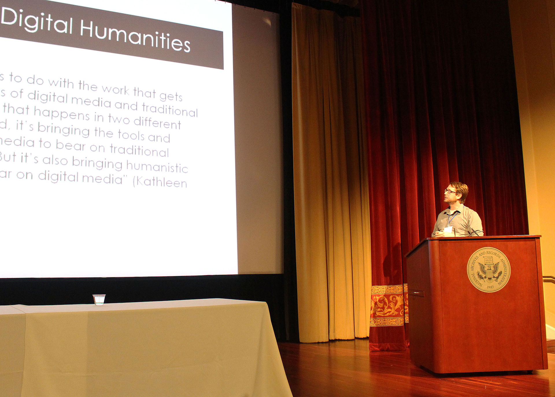 Matthew Vetter at the National Archives
