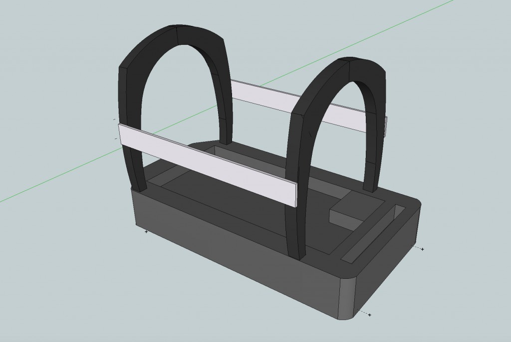 Figure 4: 3-D model of an optophone frame, by Victoria Murawski