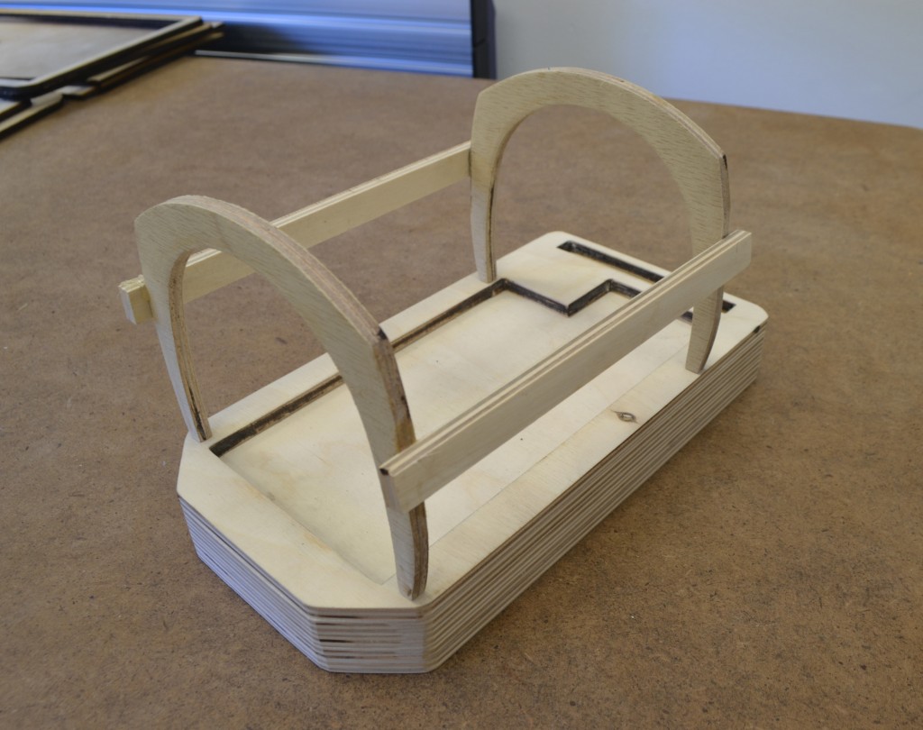 Figure 6: Prototype of an optophone frame, by Victoria Murawski