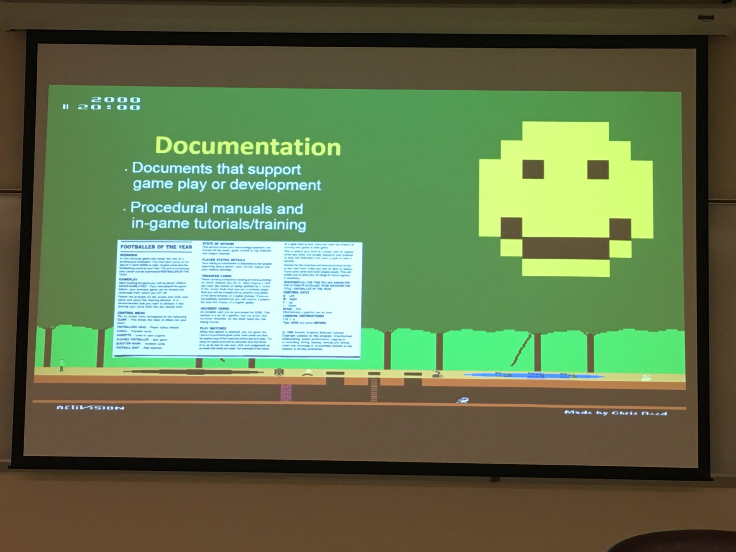 Presentation slide: Archiving both user-generated and developer documentation (Purzycki).