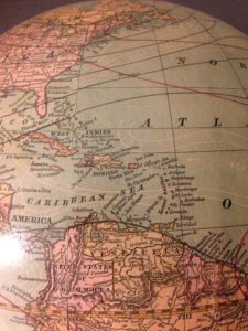 PR Caribbean Geography Globe
