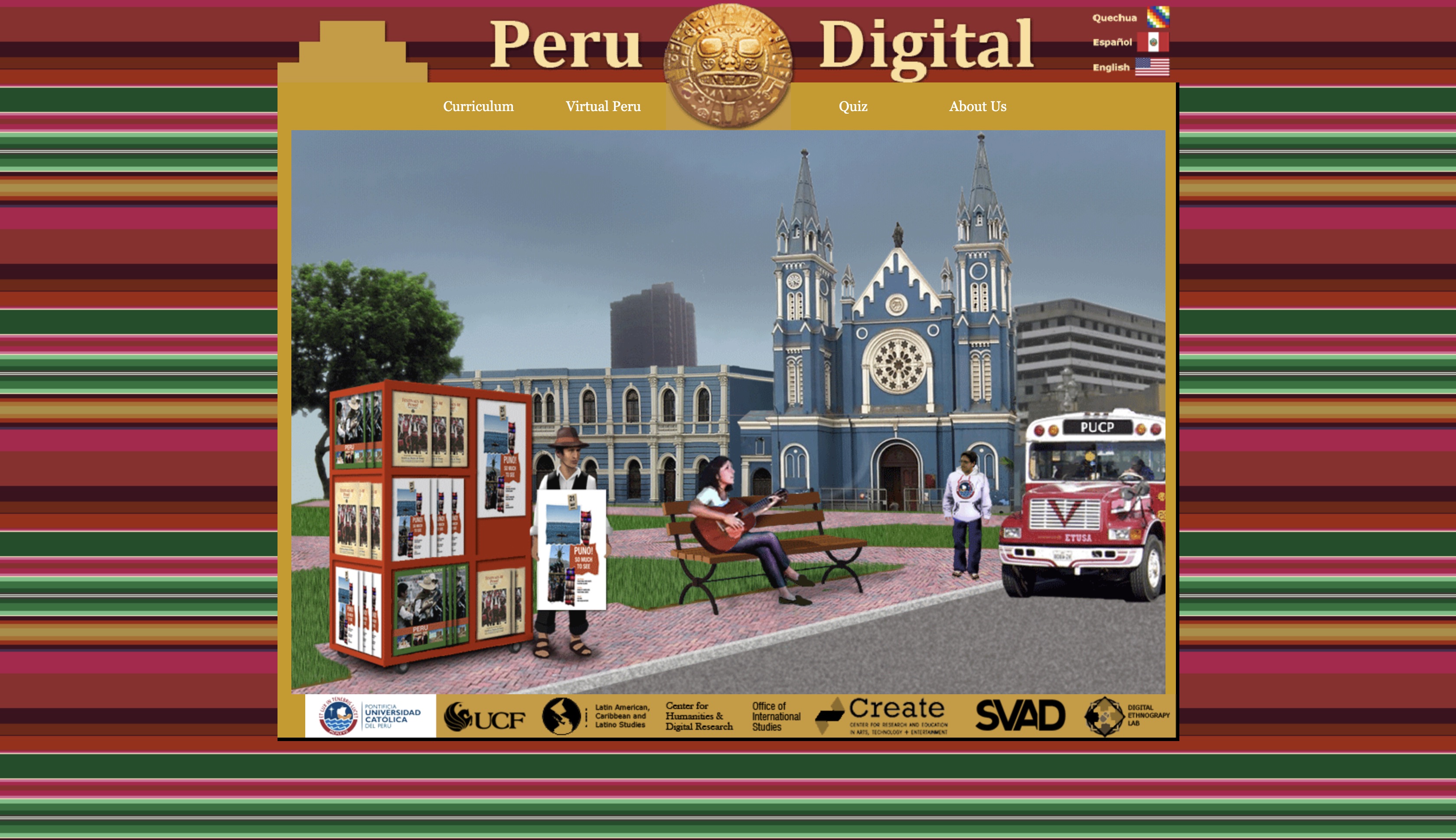 Figure 5. Screenshot of Peru Digital homepage (Underberg-Goode and Zorn, n.d.).