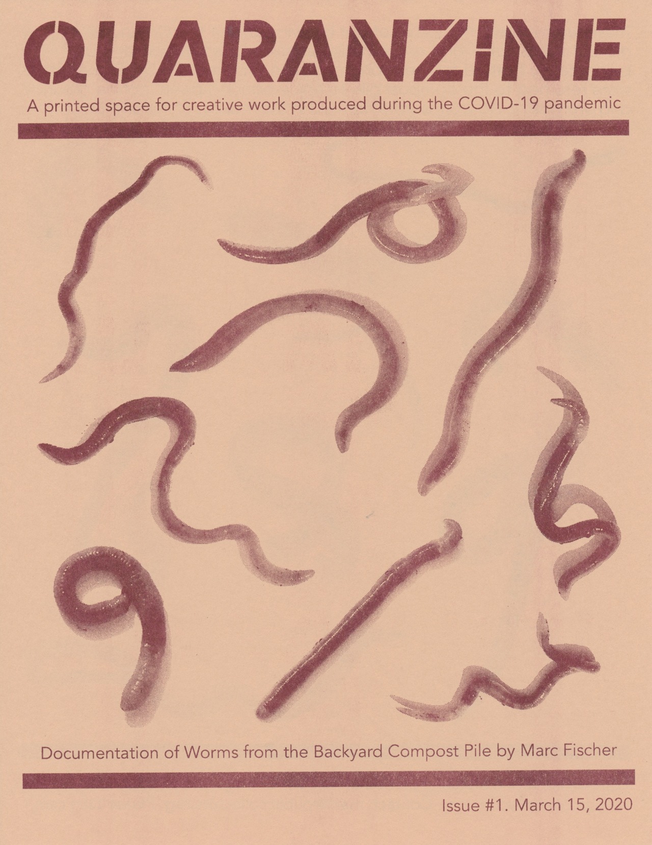 Cover of the first issue of Marc Fischer's Quaranzine