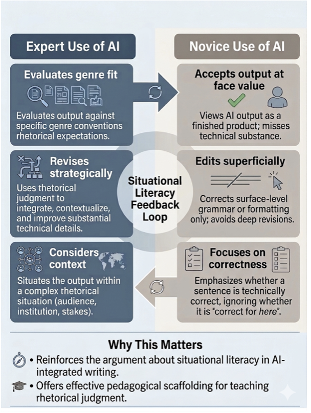 Figure 3: Expert vs Novice AI Use Loop