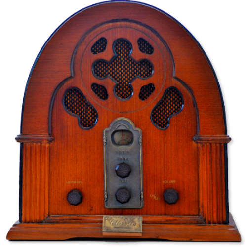 Old-fashioned radio