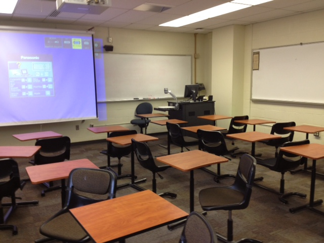 desks in rows