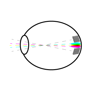 Diagram of the concept of peripheral vision.