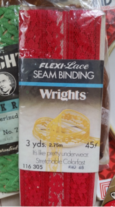 Photo of lace seam binding