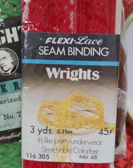 Photo of lace seam binding